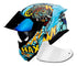 CASCO OBSIDIAN TLATOANI AMARILLO AZUL BRILLO